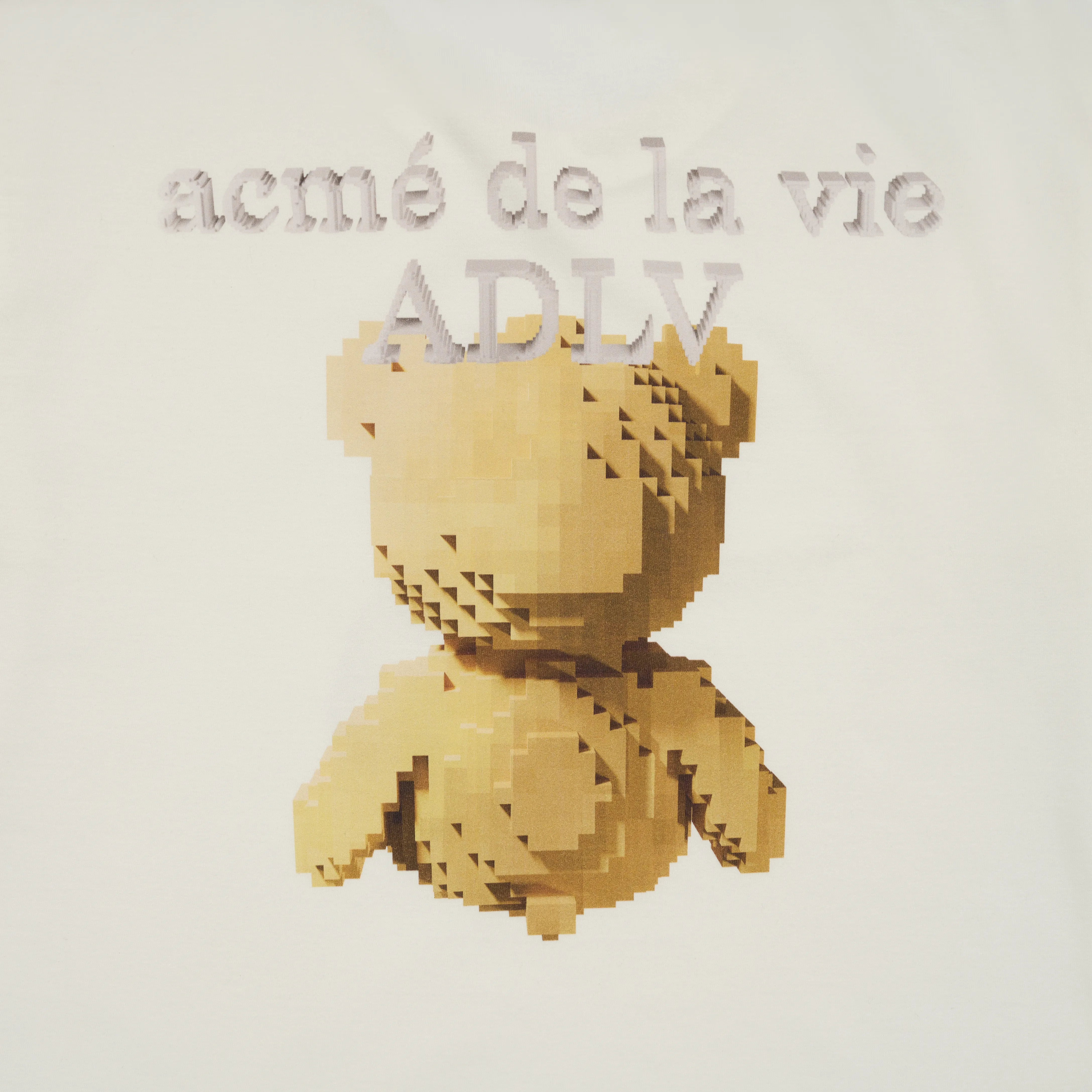 Áo Thun ADLV Block Bear Kem 
