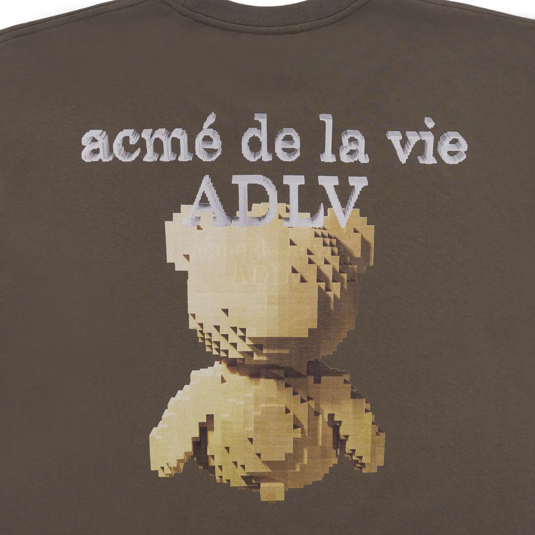 Áo Thun ADLV Block Bear Cacao 