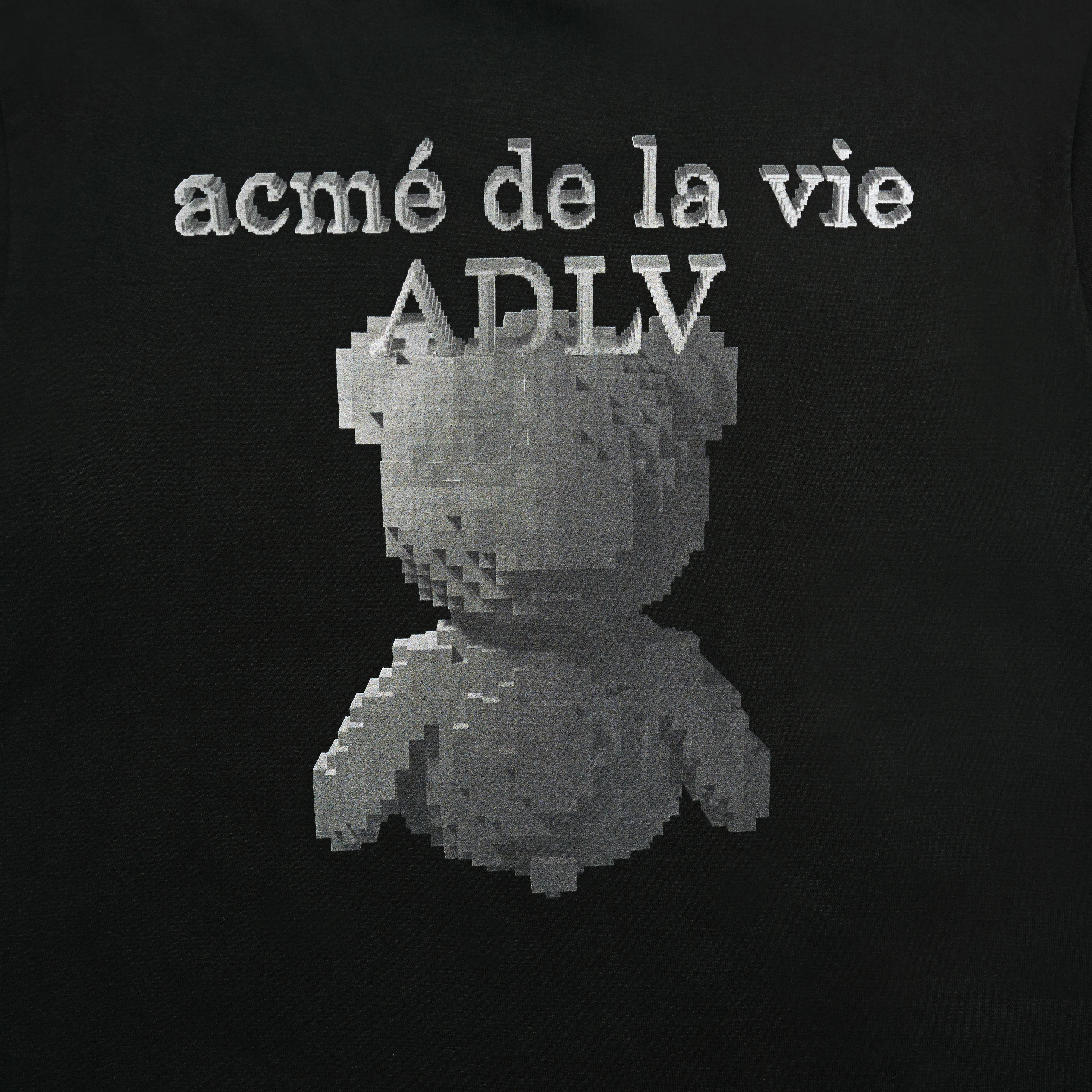 Áo Thun ADLV Block Bear Đen