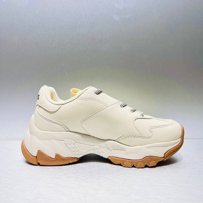 Giày MLB Korea BigBall Chunky Embo New York Yankees Cream