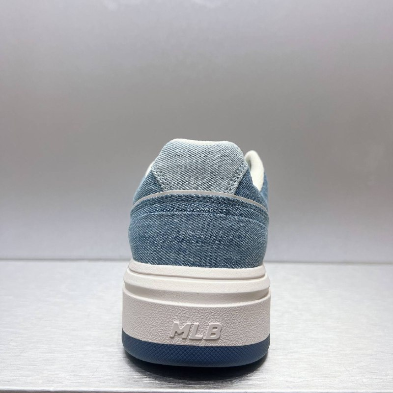 Giày MLB Korea Chunky Liner Denim Basic New York Yankees Blue