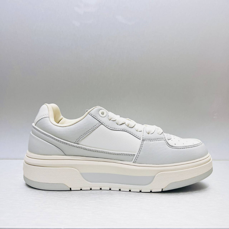 Giày MLB Korea Chunky Liner SL Saffiano New York Yankees Grey