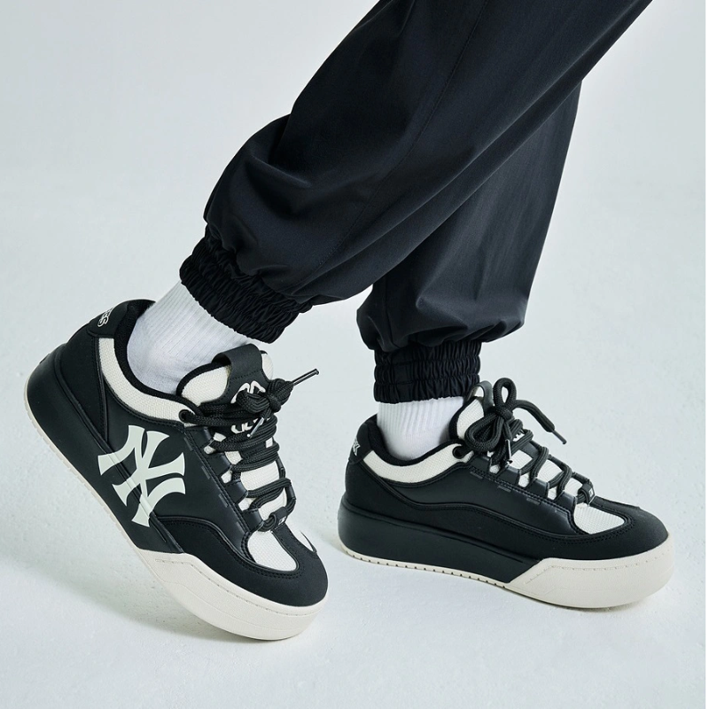 Giày MLB Korea Chunky Wide New York Yankees Black