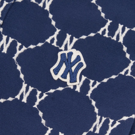 ÁO POLO MLB WOMEN'S DIAMOND MONOGRAM COLLAR T-SHIRT NEW YORK YANKEES