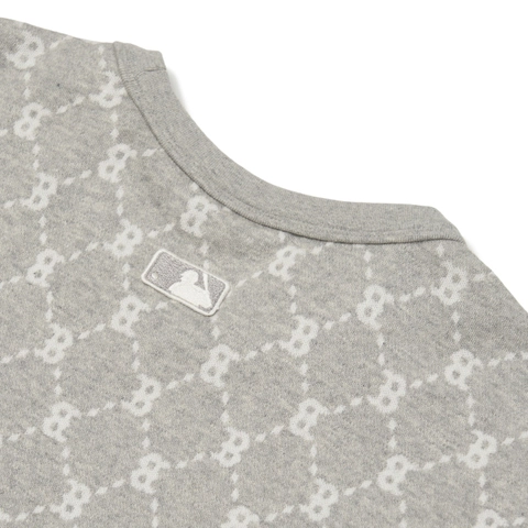 Áo Thun MLB Diamond Monogram Boston Red Sox Melange Grey
