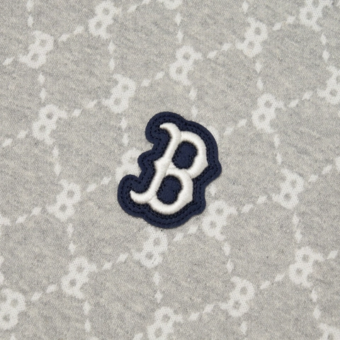 Áo Thun MLB Diamond Monogram Boston Red Sox Melange Grey