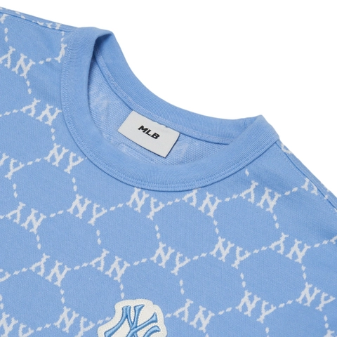 Áo Thun MLB Diamond Monogram New York Yankees Blue