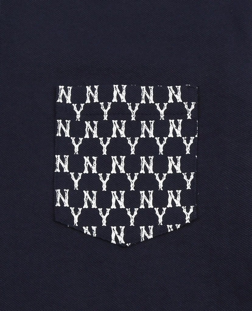 Áo polo MLB Monogram Pocket Pique New York Yankees