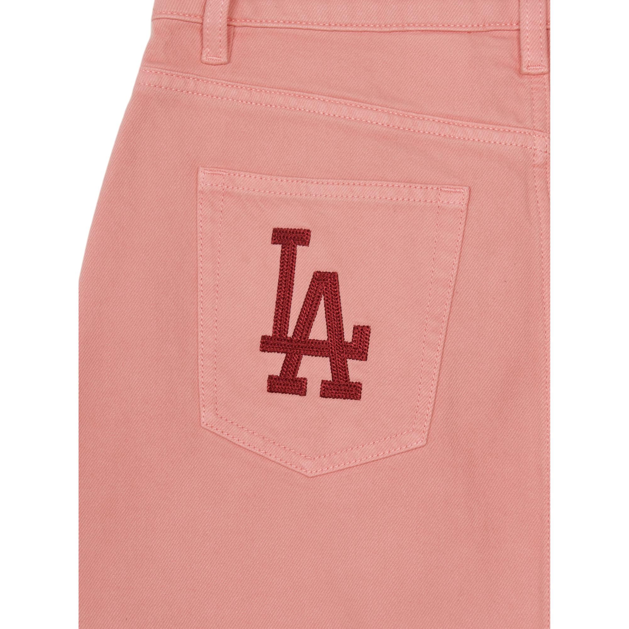 Chân Váy Denim 2024 Chữ Thêu LOS ANGELES DODGERS 
