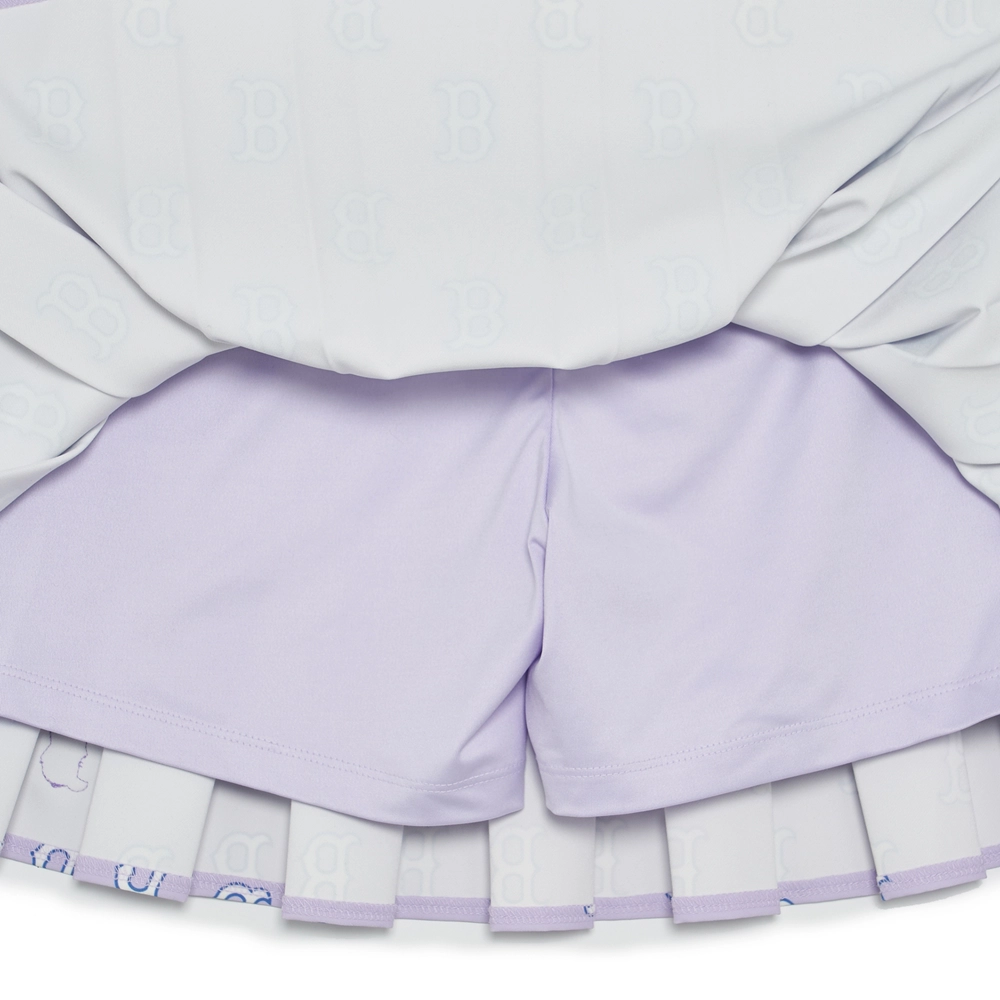 Chân Váy MLB Women's Monogram Boston Red Sox L.Lavender