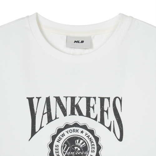 Áo Croptop Nữ MLB 2024 New York Yankees 3FTSN0143-50IVS