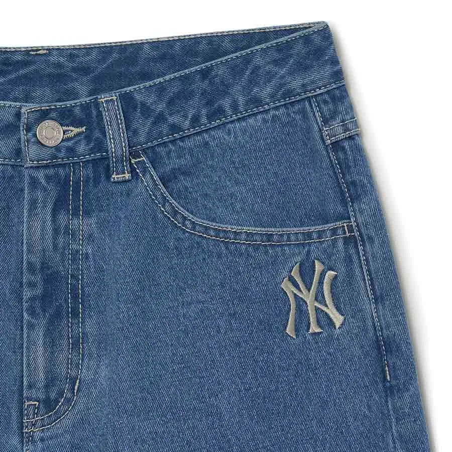 Quần Jean Nữ MLB denim logo Mega New York Yankees