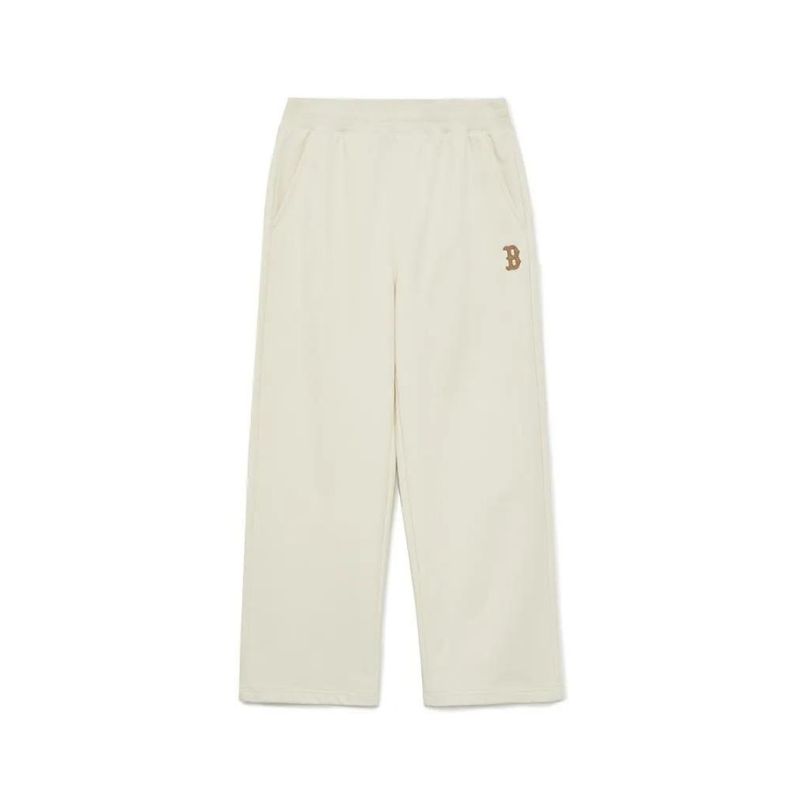 Quần Nỉ MLB Basic Medium Boston Red Sox 3APTB0234-43CRD Màu Kem