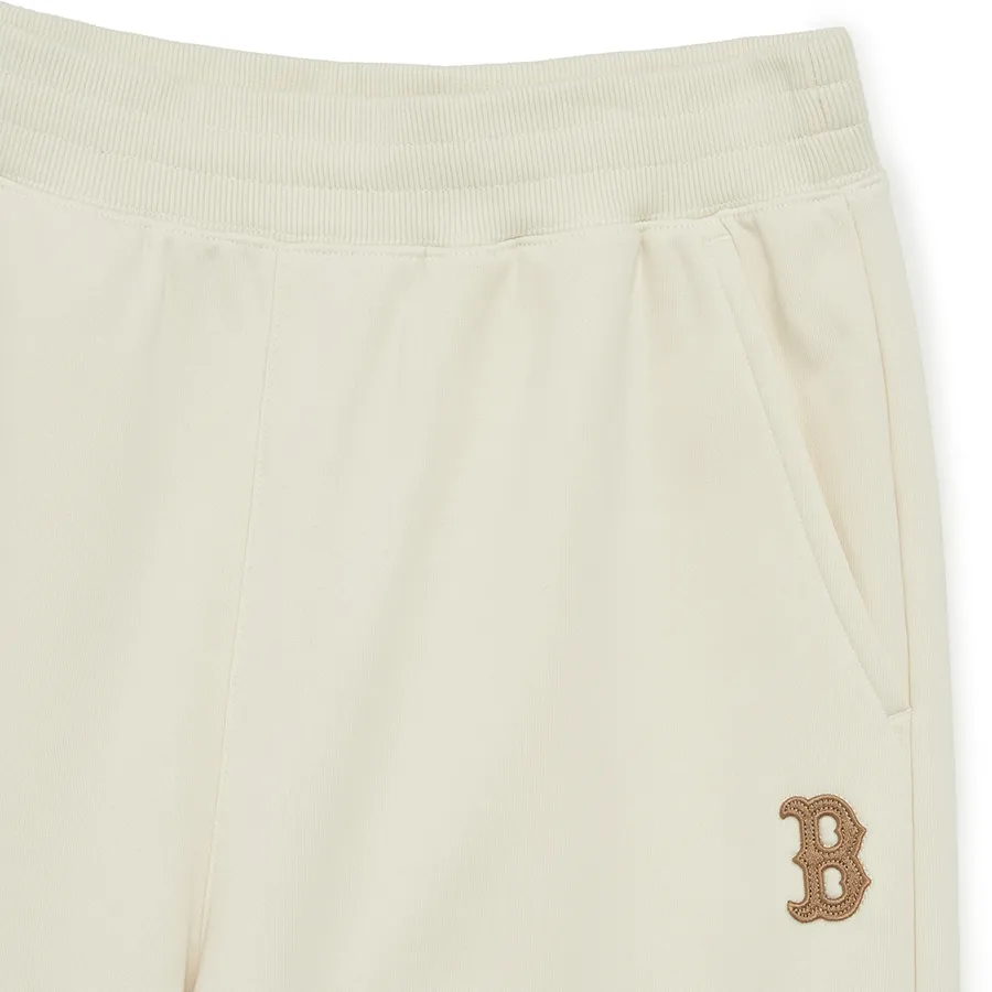 Quần Nỉ MLB Basic Medium Boston Red Sox 3APTB0234-43CRD Màu Kem