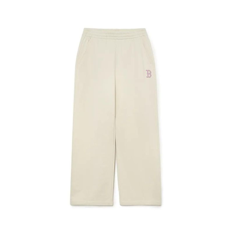 Quần Ống Rộng Nữ MLB Varsity Boston Red Sox 3FPTV0134-43CRD Màu Trắng 
