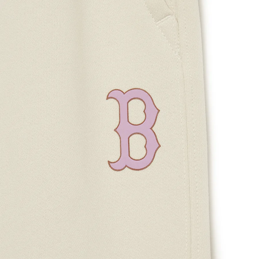 Quần Ống Rộng Nữ MLB Varsity Boston Red Sox 3FPTV0134-43CRD Màu Trắng 