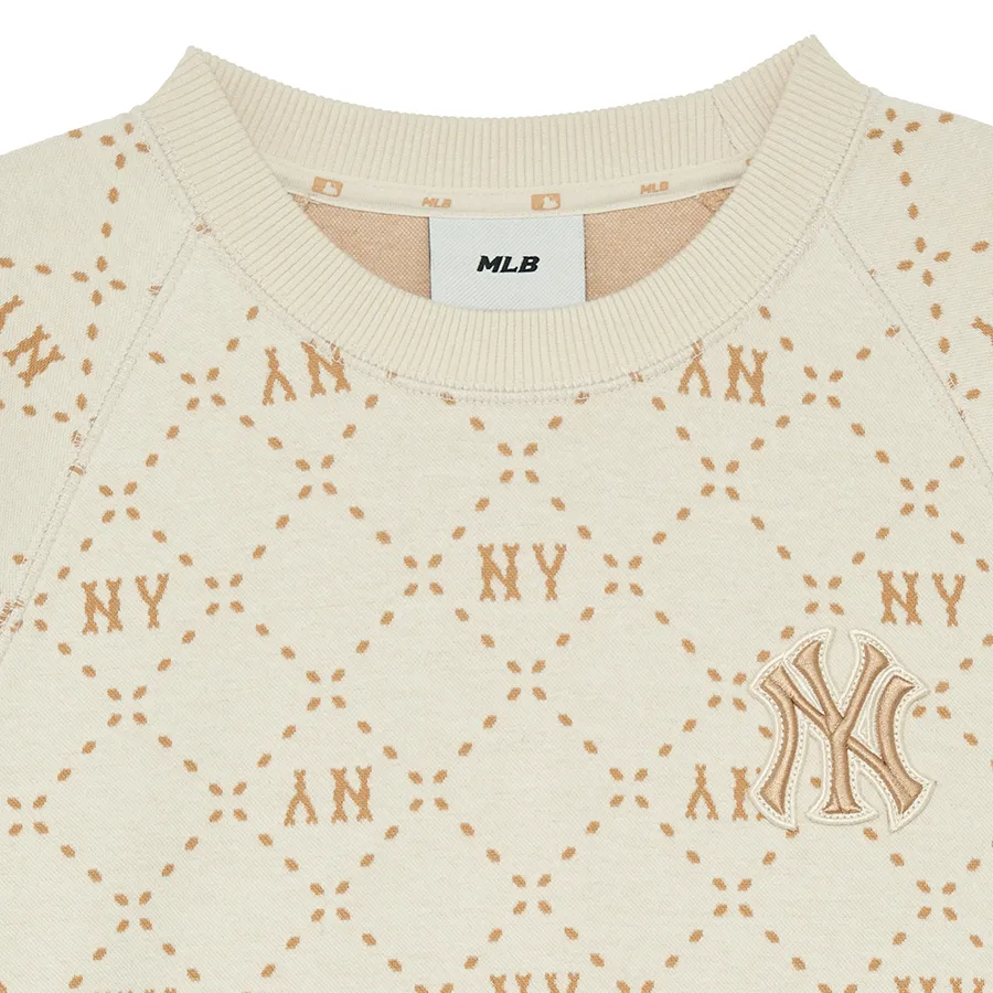 Váy Nữ MLB Monogram Jacquard New York Yankees 3FOPM0334-50CRD Màu Kem