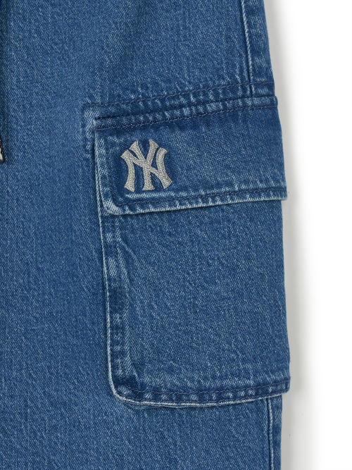 Váy MLB Jeans dài NY YanKees Denim 3FDSB0244-50INS