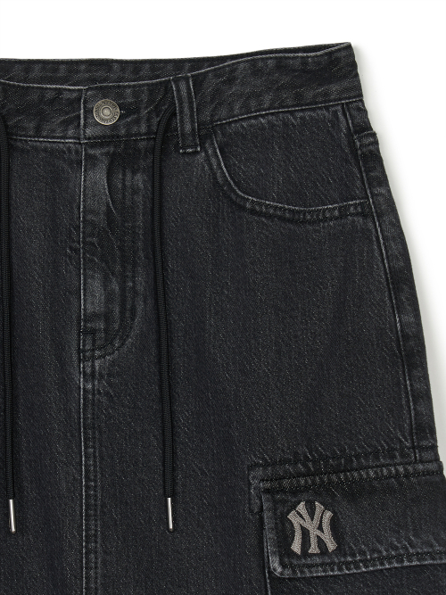 Váy MLB Jeans dài NY YanKees Denim 3FDSB0244-50BKS