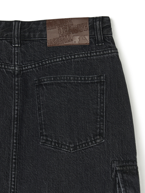 Váy MLB Jeans dài NY YanKees Denim 3FDSB0244-50BKS