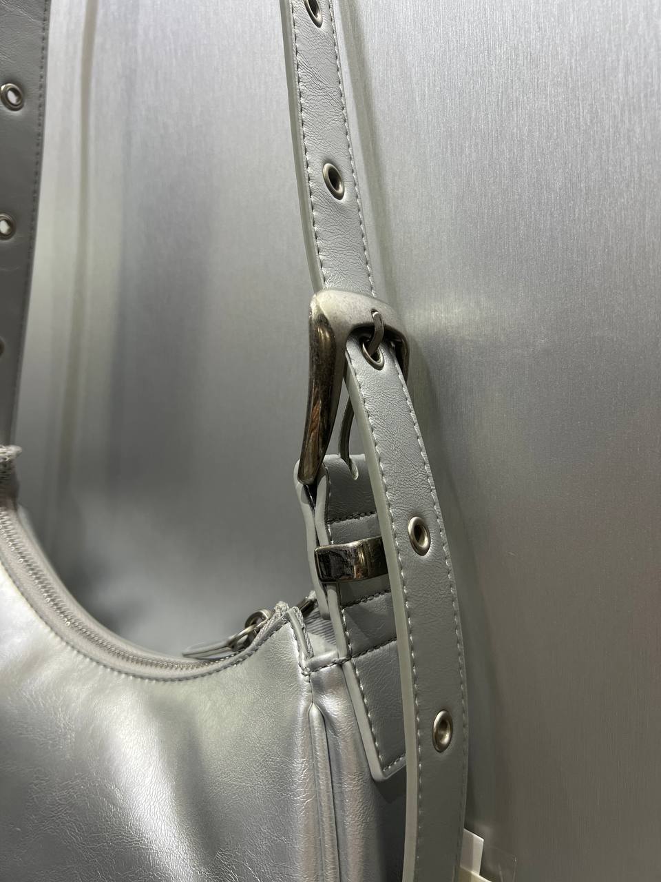 Túi FIND KAPOOR BELTY BAG 25 CRINKLED màu Bạc