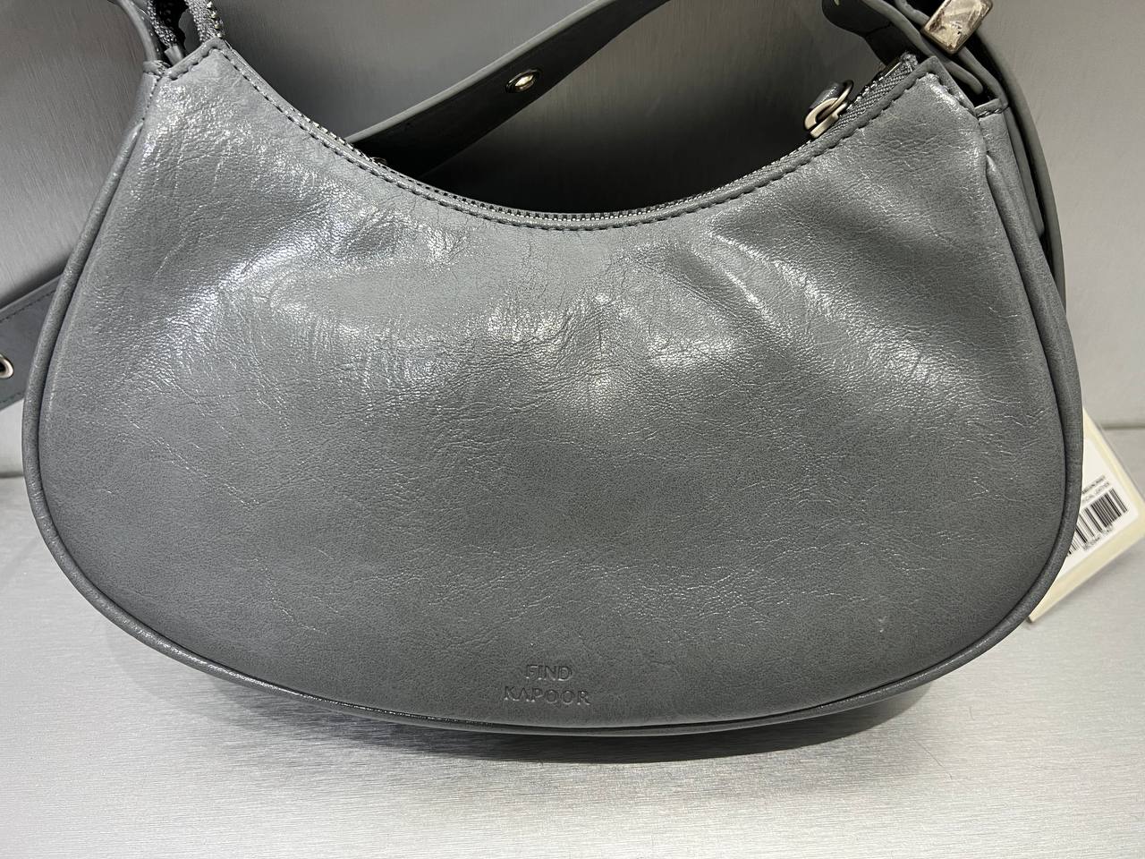 Túi FIND KAPOOR BELTY BAG 25 CRINKLED màu Xám