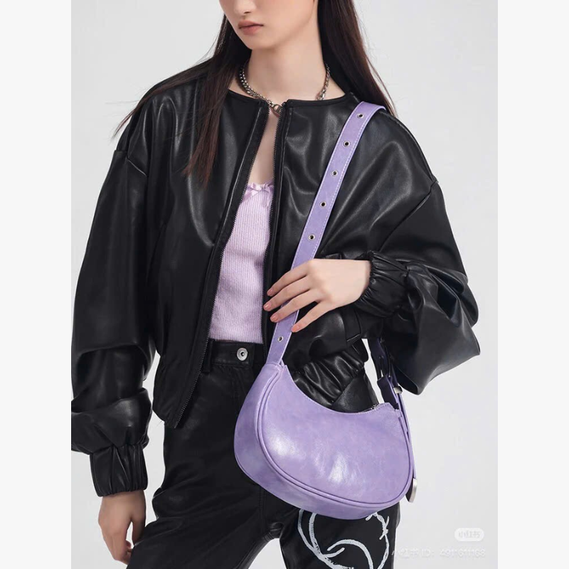 Túi FIND KAPOOR BELTY BAG 25 CRINKLED màu Tím