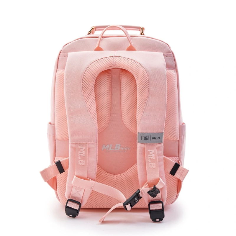 Balo Kids MLB Korea Dia Mono Embossed School Bag New York Yankees Pink