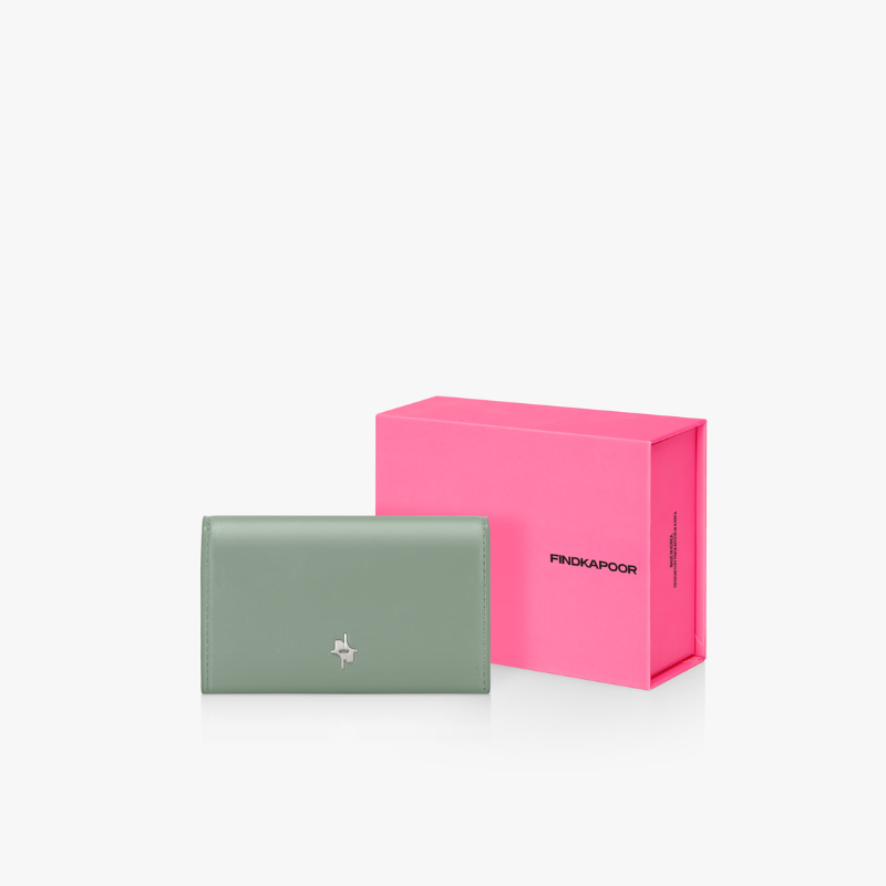 FLAMMA FLAP CARD WALLET - MINT GREEN