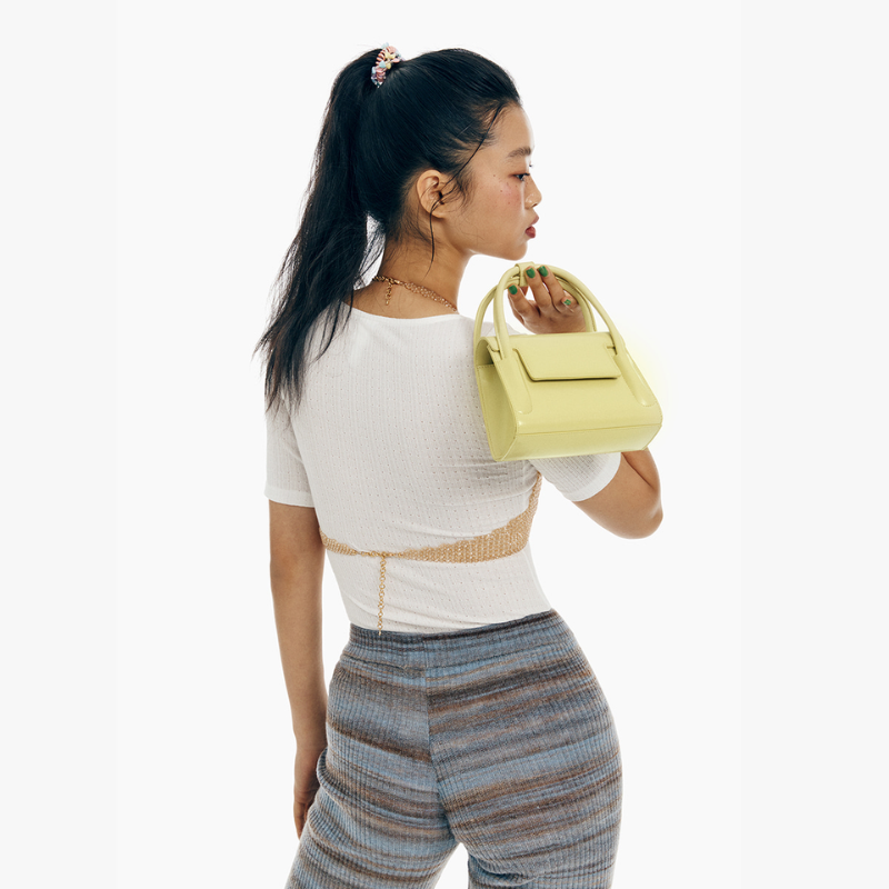 MARTY BAG 18 CRINKLED - LIME