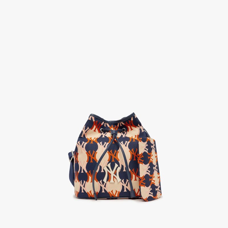 Túi Bucket Bag MLB Argyle Monogram Large New York Yankees D.Navy